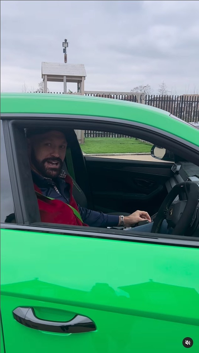 Just a day earlier, Fury splashed out on a £180,000 Lamborghini Urus and shared a video online.