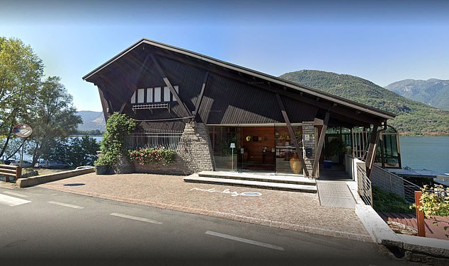 The incident took place at Sacco's luxurious Picco Lago di Verbania restaurant located in Italy.