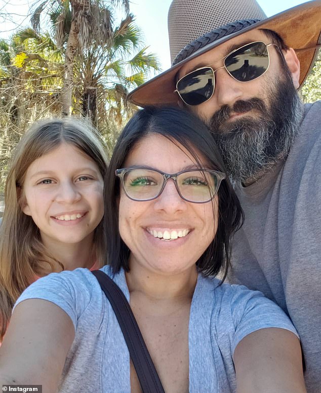 Police found messages on Madeline's phone saying that when she was 13 she wanted to 'live in the woods'. The girl is seen in a photo with her mother Jenn and her boyfriend Sterns