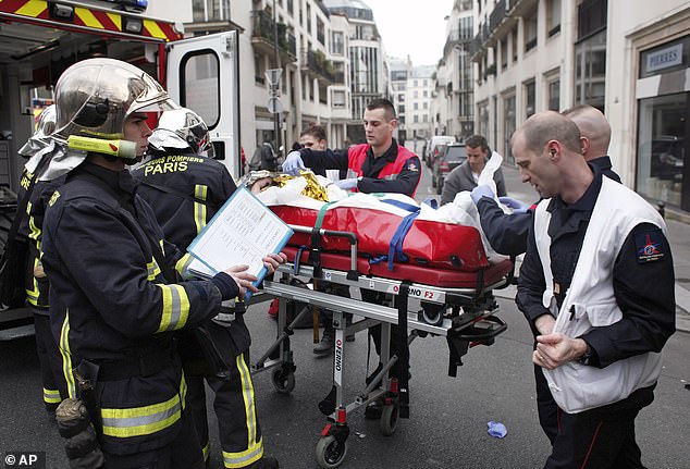 Masked gunmen stormed the offices of French satirical newspaper Charlie Hebdo in January 2015 and killed 11 people.