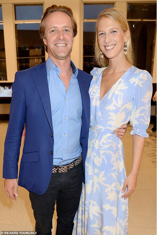 The death of Lady Gabriella Windsor's husband, Thomas Kingston (pictured together in 2019), was announced by Buckingham Palace earlier this year.