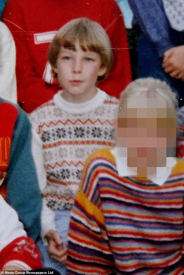 Brueckner was born in the Bavarian city of Würzburg in 1976 and was placed in a foster home (pictured, aged 11).