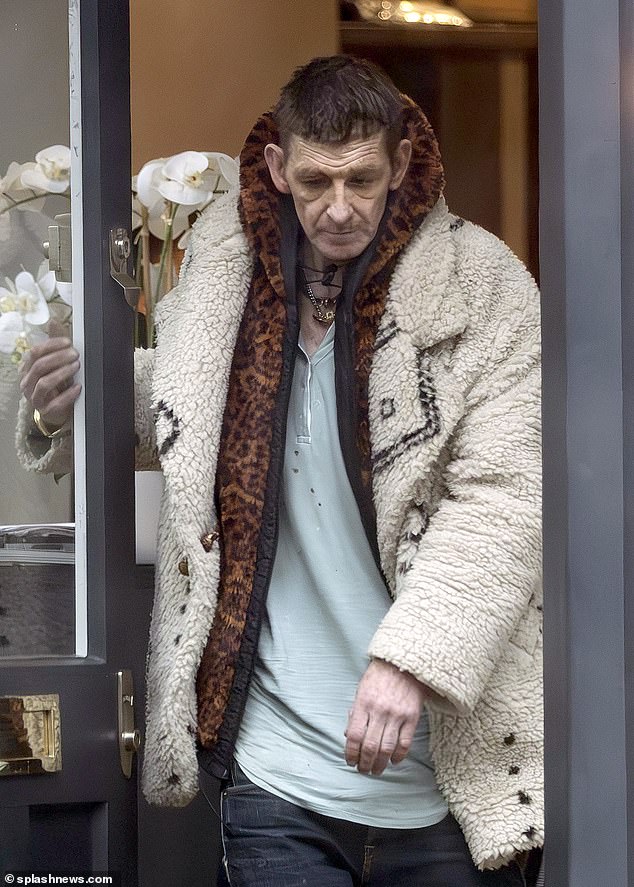 But Anderson looked worlds away from the TV character when he appeared, spotted picking up a croissant and supplies from the shops in London earlier this year
