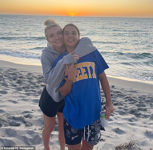 The couple's romance blossomed after they met while playing for rival US clubs in 2019