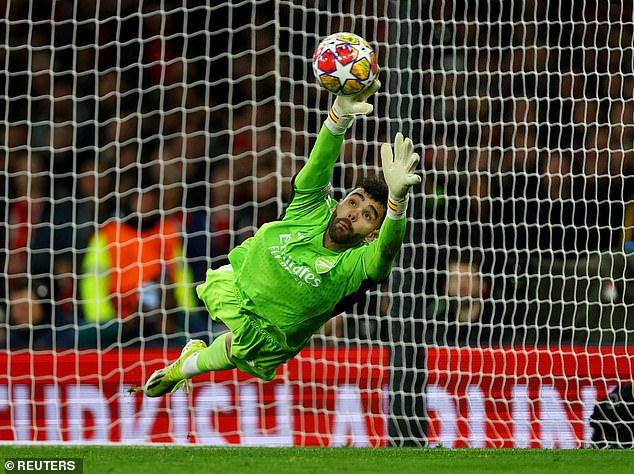 David Raya was the match winner for the Gunners with two saves in the penalty shootout.