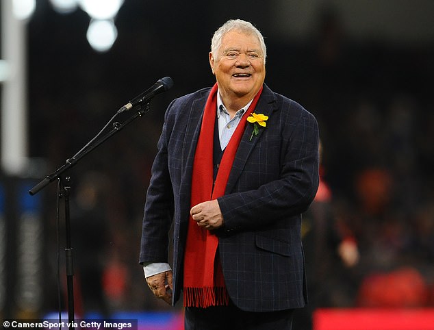 Max Boyce (pictured) was in his element as he entertained the crowd ahead of last weekend's entertaining Six Nations clash between Wales and France at the Principality Stadium.