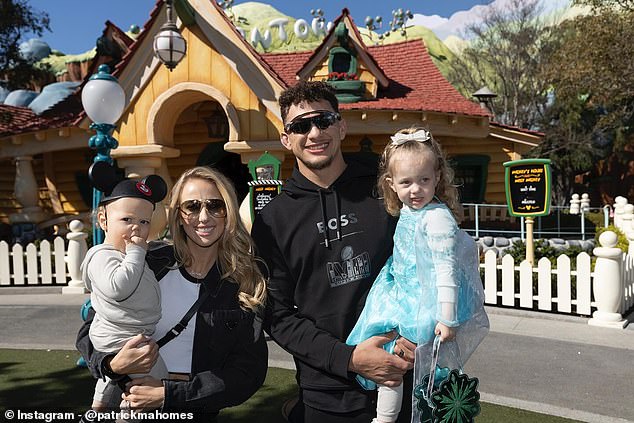 Patrick and Brittany have two children together, daughter Sterling (right) and son Bronze (left)