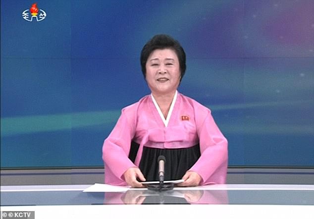 The channel will offer newscasts from anchor Ri Chun-Hee, (pictured), who is known for her passionate and emotional commentary