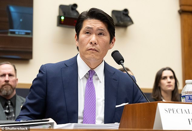 Special counsel Robert Hur said his report was 'based on all the evidence, including the audio recordings' when asked why Congress should not receive them