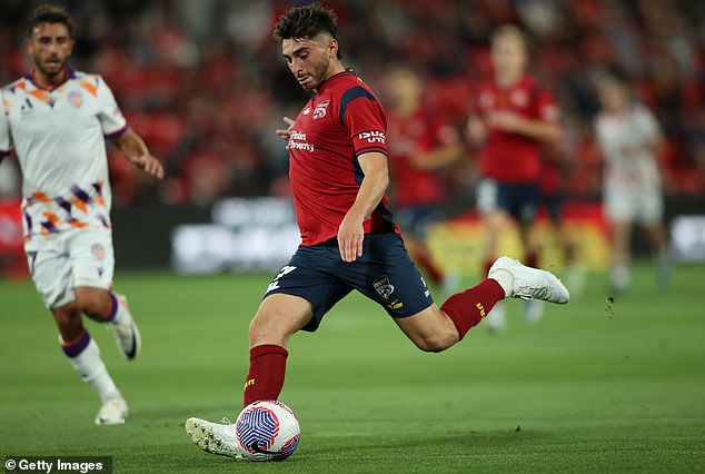 The 24-year-old plays football for A-League side Adelaide United