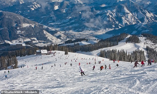 Ski resorts in the Australian Alps (pictured) could no longer be economically viable as snow cover days could fall below 100 days.