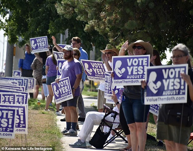 In August 2022, Kansas voters rejected and defeated the anti-abortion Value Them Both Amendment (pictured), and just three months later Ohio voters overwhelmingly approved an amendment enshrining abortion rights in the state constitution