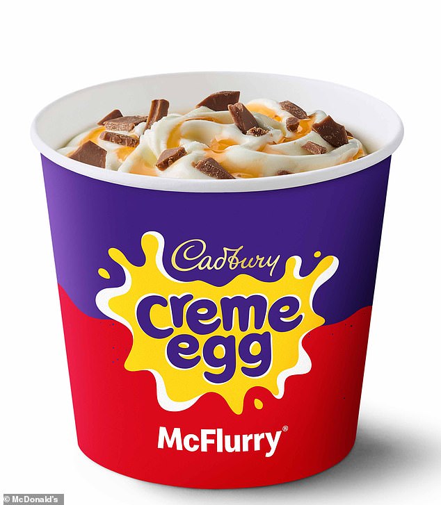 If you're not a Galaxy fan, the Cadbury Creme Egg McFlurry (£2.19) is a returning dessert option among the spring offerings.