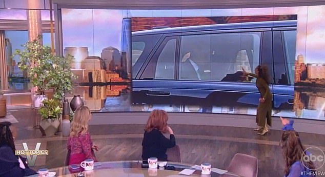 Sunny Hostin jumped out of her seat to point out to the panel why she believes a new photo of Kate sitting in the back of a car with Prince William has been photoshopped