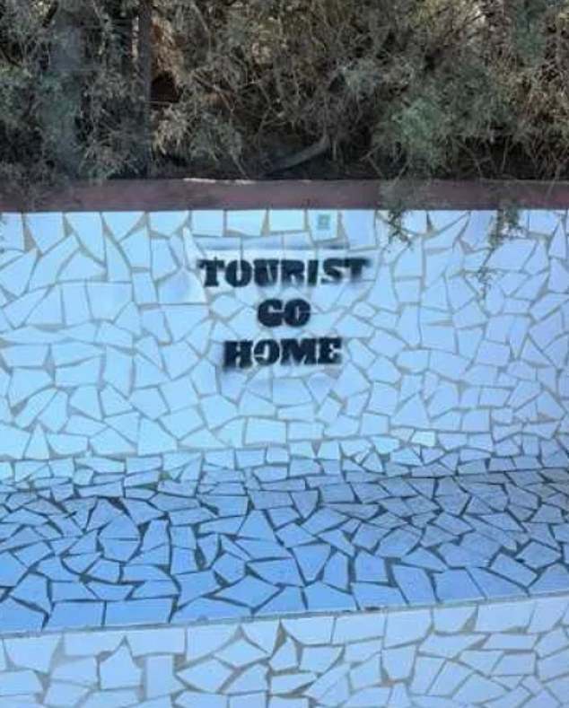 'TOURIST COMES HOME': Vandals call for the end of tourism on the Canary island of Tenerife