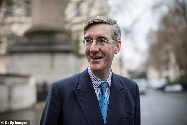 But it was also a reminder that his ebullience and charm hide a complicated personality. Pictured: Jacob Rees-Mogg