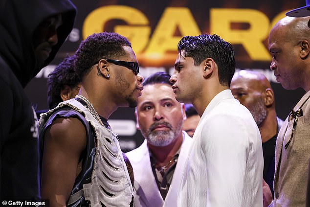 Garcia is scheduled to fight Devin Haney for the WBC super lightweight title on April 20.