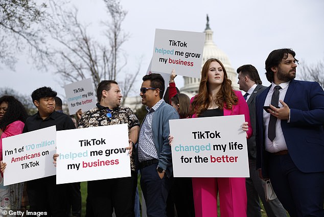 Some of the advocates who came to the Capitol on Wednesday were TikTok content creators