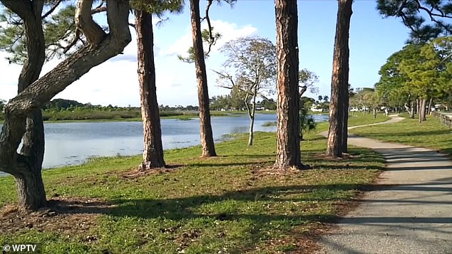 The abduction took place near John Prince Park (pictured), west of Lake Worth Beach, officials said