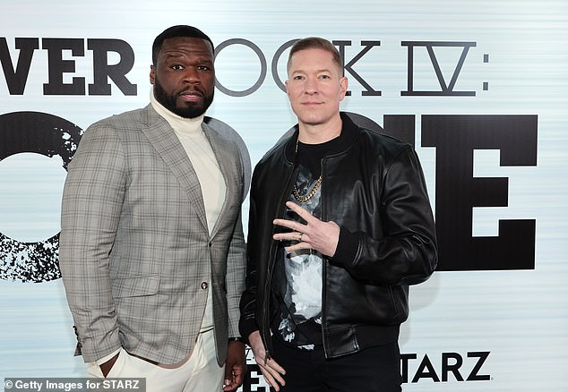 Sikora said the rapper is 'a marketing genius, an entrepreneurial genius, and now he's an entertainment conglomerate genius.  He makes it happen and I couldn't be more proud to work for and with Curtis '50 Cent' Jackson';  the couple seen in 2022 in NYC