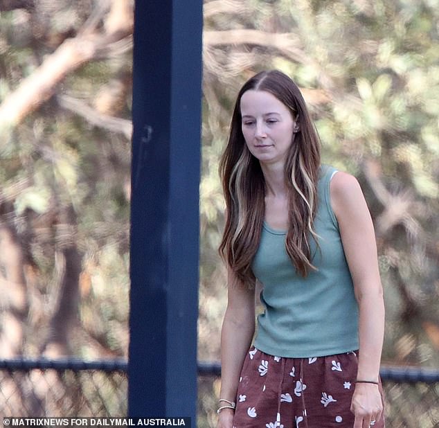 Lilly Watts is pictured in Perth during a short trip with her family