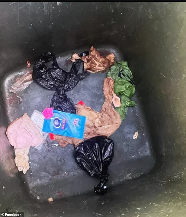 The incident comes after a fed-up Bondi homeowner hit out at pet owners for throwing bags of dog poo into his red bin (pictured)
