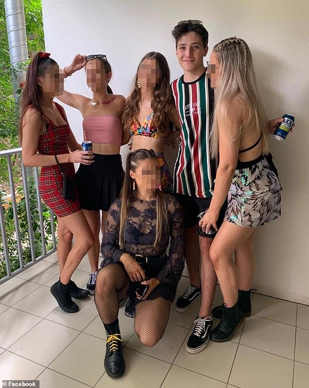 Haedyn Rawson was a cute schoolboy in this picture from his days at prestigious Ipswich Grammar, where he had plenty of mates and enjoyed friendships with girls