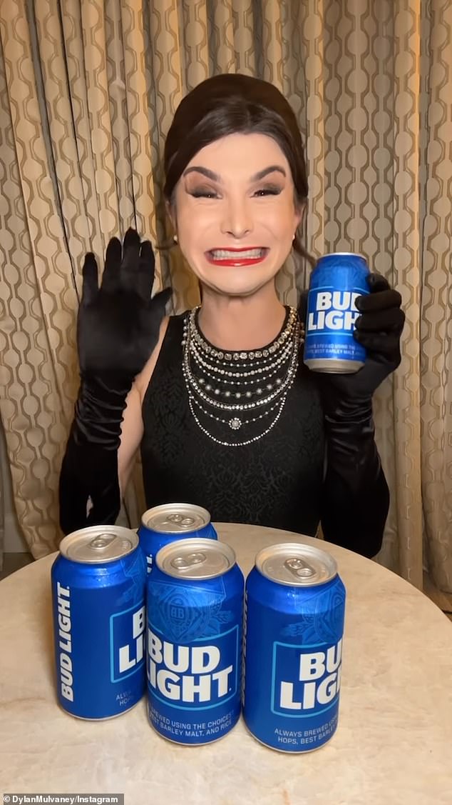 Last April, Mulvaney posted on Instagram a photo of a custom can of Bud Light sent to her with the beer to celebrate '365 Days of Girlhood' during her transition to womanhood