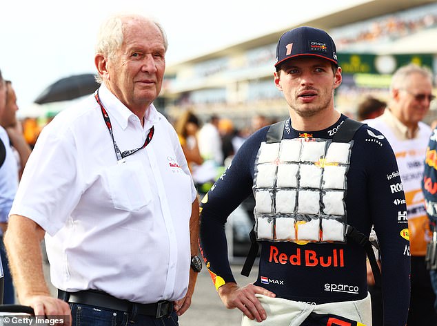 Max Verstappen's mentor Helmut Marko (left) has played down claims that a break-up could separate him and Horner.
