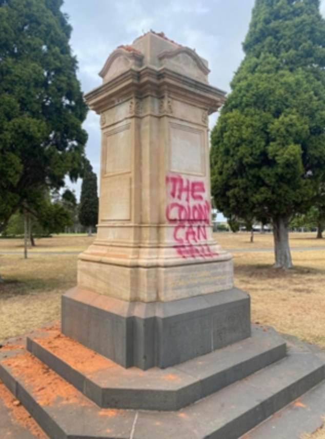 1710415034 444 Queen Victoria statue in Geelong is beheaded and daubed with