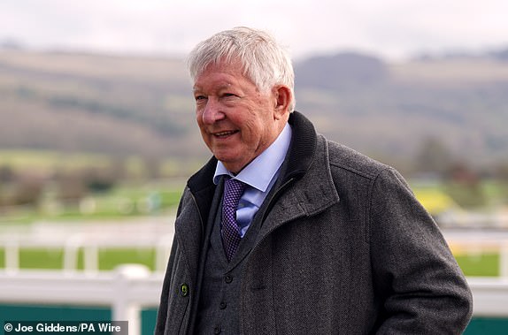 Sir Alex Ferguson arrives on day three of the 2024 Cheltenham Festival at Cheltenham Racecourse. Photo date: Thursday March 14, 2024. PA Photo. See PA RACING story Cheltenham. Photo credit should read: Joe Giddens/PA Wire.RESTRICTIONS: Use subject to restrictions. Editorial use only, no commercial use without prior consent of the rights holder.