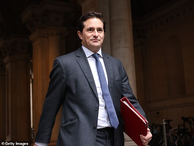 Johnny Mercer, Minister for Veterans Affairs, told the Mail: 'This Government is doing more than ever before to support our veterans, but it is vital that veterans know they will be heard if they speak up.' In the picture, Mr. Mercer arrives at Downing Street on 12 March
