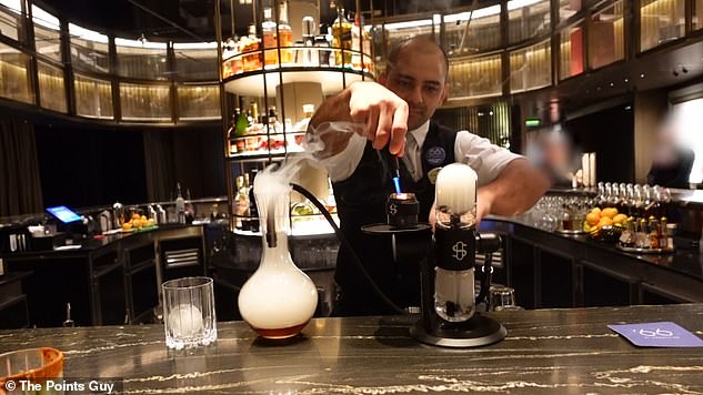 The Haven Bar, where the staff shows their cocktail-making magic.