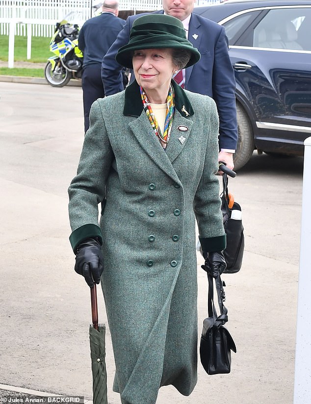 Princess Anne also attended the royal day, looking effortlessly chic in a green coat
