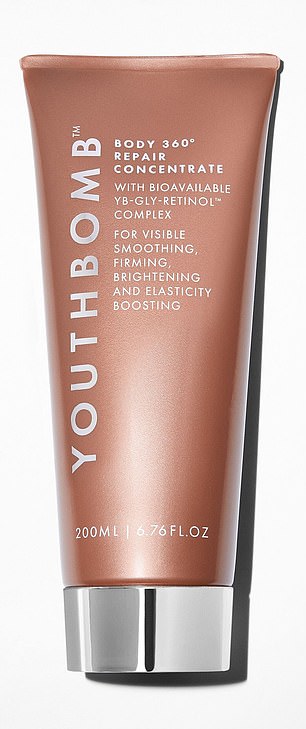 Beauty Pie YouthBomb Body Concentrate, £125 (£38 for members, 200ml, beautypie.com)