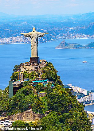 Christ the Redeemer on top of Mount Corcovado in Rio de Janeiro