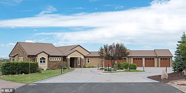 This is Mello's $2.3 million estate in Castle Rock, Colorado