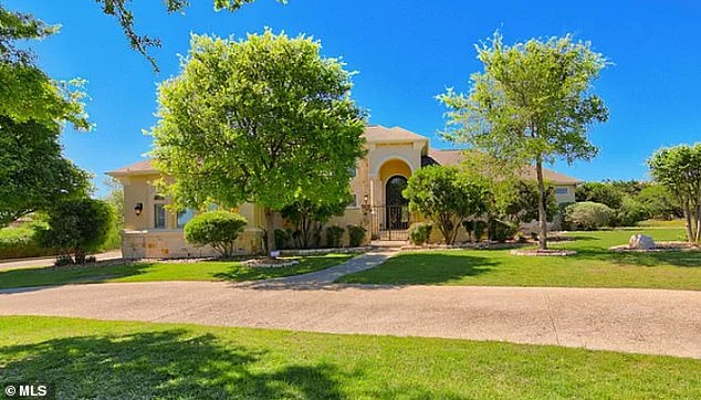 This home was listed as one of the properties to be seized.  It cost Mello $1.1 million and is in San Antonio, Texas
