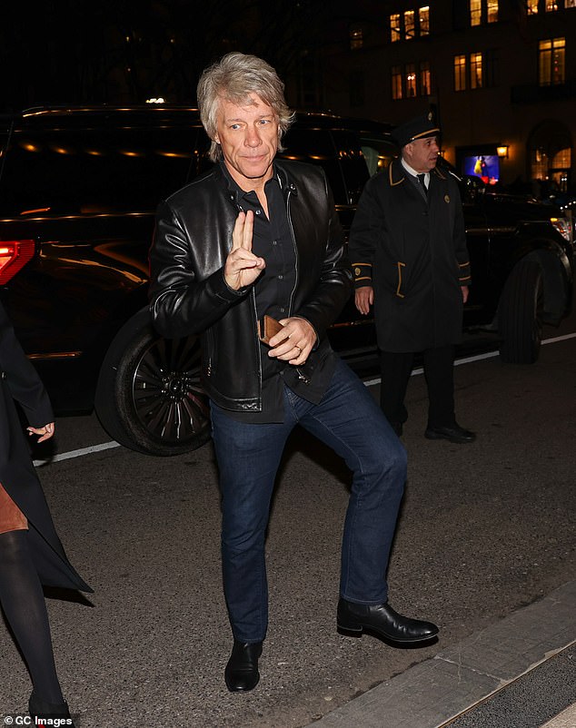 Bon Jovi will be seen on March 1 in New York City