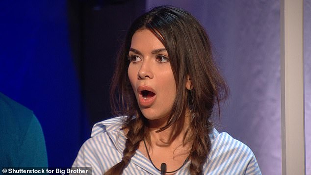 The former X Factor judge will go up against Ekin-Su Culculoglu (pictured), David Potts, Fern Britton, Levi Roots in the public vote ahead of a double eviction on Friday