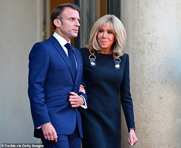 Brigitte entered the Elysee Palace in 2017 as the wife of the youngest president in French history - she was 64, Emmanuel was 39