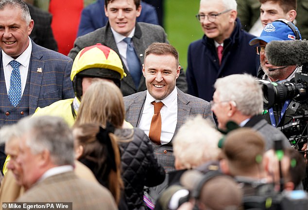 Actor Alan Halsall, who plays Tyrone Dobbs in Coronation Street, was also pictured parading with Fergie after his horse's win
