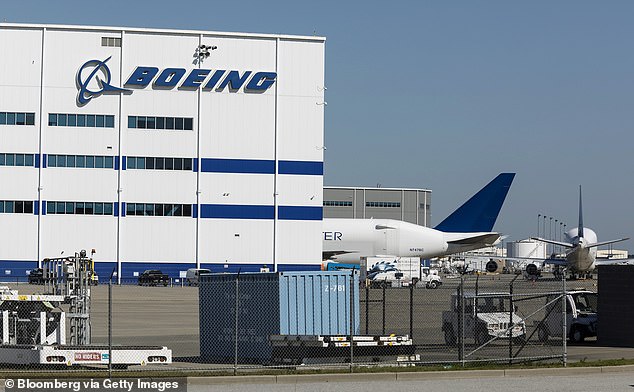 Boeing's assembly plant in North Charleston - where the deceased worked for decades - is pictured