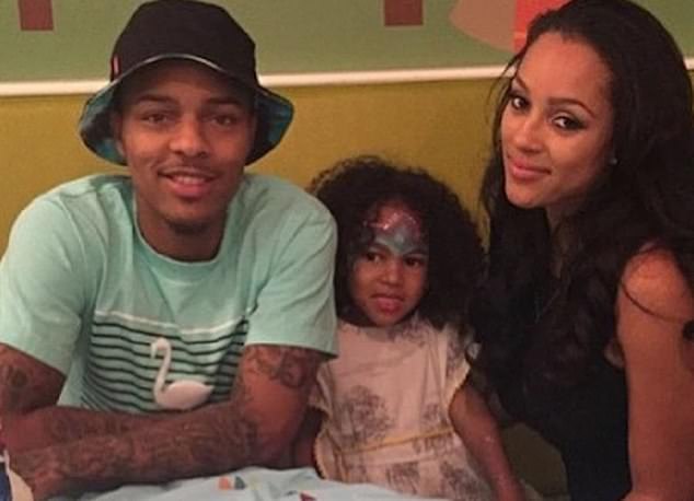 Chavis with Bow Wow and his daughter.  She also had a brief fling with another rapper, Diddy.