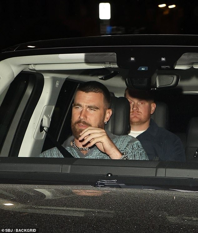 While in Los Angeles, Kelce was seen leaving a Justin Timberlake show and hitting the gym.