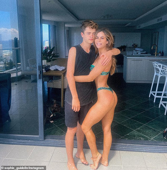 It's not the first time Sophie has faced backlash for posing in a bikini with her son