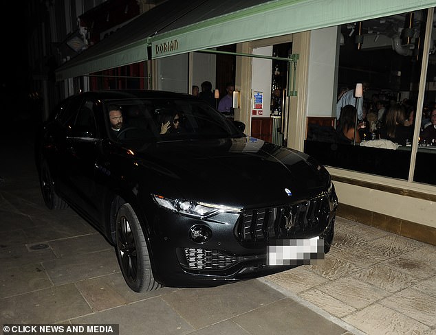 The £200,000 Maserati SUV was waiting under the awning of the Michelin-starred Dorian bistro in Notting Hill, west London