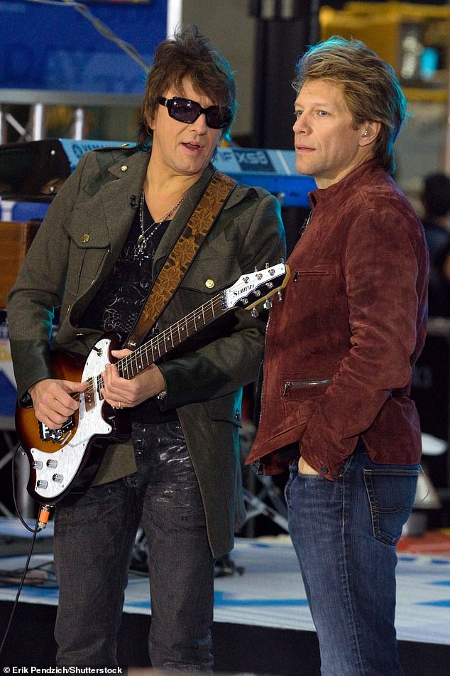 Bon Jovi added that neither spoke to each other for the documentaries nor filmed interviews together, and he claimed that they did not pull strings with the director; pictured in 2009