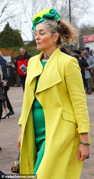 Bringing spring: one of the participants was a vision in green and yellow