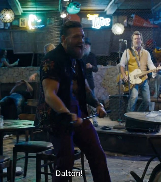 Conor McGregor (pictured) is in the new Road House movie, where he plays opposite Jake Gyllenhaal